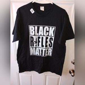 Black Graphic Tee Large